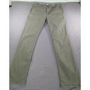 Edwin Mens Otis Chino Pants Size 38 Fern Green Cotton Blend Made in USA